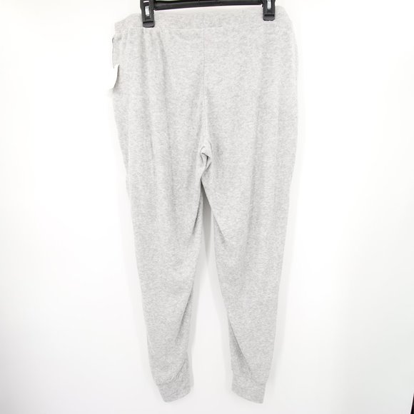 2-Piece Set Juicy Couture Terry Cloth Gray Black Short Sleeve Top Joggers XL - Picture 8 of 15